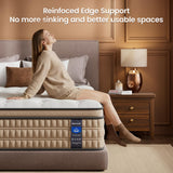 BedStory Firm Double Mattress 12 inch - Pain-Relieving Hybrid Mattress for Extra Lumbar & Hip Support - No Sagging Bed in a Box - 365-Night Trial - No Odor, Fiberglass-Free, CertiPUR-US Certified