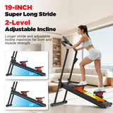 Winfita Magnetic Stair Stepper for Home, 77 LBS Peak Resistance with No Limited Adjustment, 2 Incline Levels, 12'' Extended Pedal, Folding Vertical Climber with 320 LBS Weight Capacity