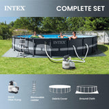 INTEX 26333EH Ultra XTR Deluxe Above Ground Swimming Pool Set: 20ft x 48in – Includes 2100 GPH Cartridge Sand Filter Pump – SuperTough Puncture Resistant – Rust Resistant – Easy to Assemble