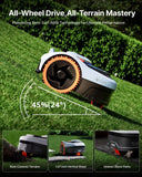 Segway Navimow i206 AWD Robot Lawn Mower (New i105N), Wire-Free Robotic Mower, All-Wheel Drive for 45% Slopes, Auto Mapping, NRTK + Vision, 2–3.6 in Cutting Height, Covers 0.15 Acre
