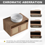 Pluriton 30 inch Floating Bathroom Vanity with Sink, Bathroom Sink Cabinet