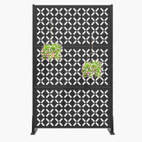 72 Inch Metal Outdoor Privacy Screen Panel, Decorative Privacy Fence for Patio, Garden & Yard, Trash Can Fence Screen,
