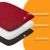 Ruqmuis Chair Cushions for Dining Chairs, 2" Thick Seat Cushions for Kitchen Chairs