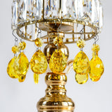 10pcs Yellow Bauhinia Crystal Suncatcher Chandelier Prisms Decor