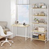 Vintage Multifunctional Folding Bookshelf, No-Assembly Plant Stand Storage Rack Shelves for Home Office