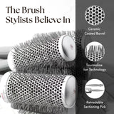 Olivia Garden Ceramic + Ion Speed XL - Extra-Long Round Thermal Hair Brush - Not Electrical - Professional Blowout Brush for Normal to Thick Hair - 1 3/4"- Diameter Barrel - CIXL-45
