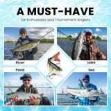 CharmYee Bass Fishing Lure for Freshwater and Saltwater Lifelike Fishing Lures Multi Jointed Swimbait for Bass Trout Crappie Walleye Pike Fishing Gifts for Men-3 Pack