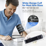 Maynovia Upper Arm Blood Pressure Monitors for Home Use, Automatic Digital Blood Pressure Machine, Talking BP Monitor with English & Spanish Voice, Large Cuff 8.6”–16.5”, Backlit Display,2-User Memory