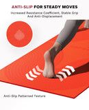 Extra Large Yoga Mat (84''×30'') - 1/3'' Thick Double-Sided PVC Non-Slip Exercise Mat with High Rebound Cushioning -Orange