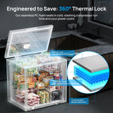 7.0 Cu.Ft Chest Freezer, Small Compact Deep Freezer with Adjustable 7 Thermostat,2 Removable Baskets, Energy Saving, Quiet Top Open Door Mini Meat Freezer with LED Light for Garage Outdoor Home Office