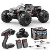 Womaqu RC Cars 1:14 4WD Off-Road RC Monster Truck High Speed 40 km/h, 4x4 Remote Control Car with 2 Rechargeable 1300mAh Batteries and 2 Sets of Tires for Adults & Boys