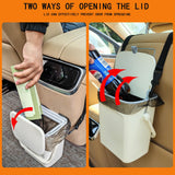 for Driver and Passenger,Easy to Use Vehicle Trash Can, Suitable for Sedans, SUVs, MPVs & Trucks