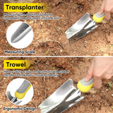 Garden Tool Sets, 10 Piece Heavy Duty Gardening Tool Set, Stainless Steel Gardening Hand Tools with Garden Tool Bag