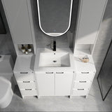 Pluriton 48'' Bathroom Vanity with Sink, Freestanding Bathroom Sink Cabinet