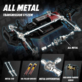 Hosim 1/10 Off Road RC Cars Fast 68KM/H, Electric RTR Brushless RC Car for Adults, High Speed Monster Truck Hobby Remote Control Car, Waterproof RC Truck 4x4 All Terrain Buggy Toy Gift for Age 8+