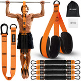 UZTUGG Heavy Duty Pull Up Assistance Bands, Pull Up Assist Band with Dual Foot Rests for Men, Adjustable 4 Resistance Bands for Back Workout, Home Gym Strength Training Equipment for Pull Up Bar