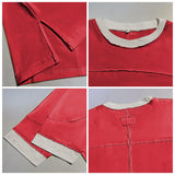 Songling Womens 3/4 Length Sleeve Casual Loose Fit Summer Tee Shirt Basics Cotton t Shirts Trendy Tops