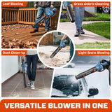 60V Cordless Leaf Blower, 810 CFM & 170 MPH for Powerful Yard Cleaning, Includes 4.0Ah Battery & Charger, Features Brushless Motor, Variable Speed and Cruise Control, Ideal for Lawns and Leaf Blowing