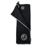 Ghost Golf Magnetic Towel (Greenside) - Premium Ultra-Absorbent Microfiber Golf Towel- 18" x 18" (Black)
