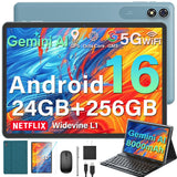 2026 Upgraded Android 16 Tablet, 10 inch Tablet with Keyboard, 24GB+256GB+2TB Expand