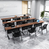 Folding Conference Room Table, Modern Conference Tables with Wheels for Office Classroom