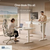 Desktronic HomePro Standing Desk 60x30 — Made in Europe, Ergonomic Sit Stand Home Office Desk, Electric Height Adjustable, Dual Motor