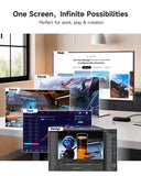 KTC 32 Inch 4K UHD Monitor, 3840 x 2160 Computer Monitor 60Hz, 3000:1 Contrast, HDR, 125% sRGB, HDMI Dispaly Port, Tilt Height Swivel Adjustable Stand, Low Blue Light, Vesa Wall Mount, White, H32U6
