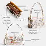 Coach Tabby Shoulder Bag 26 with Sketch Print, B4/Chalk Multi