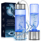 feknunc Hydrogen Water Bottle Generator, Portable Rechargeable Hydrogen Water, Hydrogen Water Ionizer Machine, with SPE/PEM Technology, for Home Office Travel Fitness Drinking