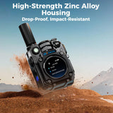 OMIZN M10 4G POC Walkie Talkie with SIM Card Included, Nationwide Push to Talk Radio with AES256 Encryption, AI Noise Reduction, SOS Alert for Business, Security & Warehouse Communication, 3 Pack