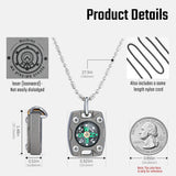 MecArmy Mini Titanium/Brass Compass, Waterproof IPX5 Pocket Compass for Hiking & Survival, Keychain & Necklace Gifts for Men & Women, Ideal Graduation & Outdoor Adventure Present
