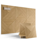 Fluxynara 6-Pack Large Felt Bulletin Board, Natural Oak Facet