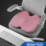 Skechers Seat Cushion, Ergonomic Memory Foam Cushion for Long Sitting Hours on Office & Home Chair