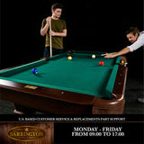 Barrington Billiards 7.5' ft Springdale Pool Table with Billiard Ball and Cue Stick Set