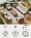 7-Pc HDPE Outdoor Sofa Set w/Tables