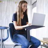 ECR4Kids The Surf Portable Lap Desk with Cushion, Flexible Seating