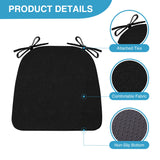 Chair Cushions for Dining Chairs Set of 6, Non Slip Kitchen Chair Pads