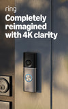 Ring Wired Doorbell Pro (3rd Gen) (newest model), Deep Silver with Floodlight Cam Plus (1st Gen), Black