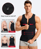 Nebility Mens Shapewear Fajas para Hombres Compression Shirt Men Body Shaper Tank Top Compression Undershirt Vest Sleeveless, Black - 3XL