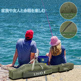 LIXADA Fishing Rod Case, Portable Folding Fishing Rod Case Fishing Pole Reel Storage Bag Fishing Gears Organizer 100cm/130cm/150cm