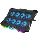 AICHESON Laptop Cooling Pad with 8 Cooler Fans for 15.6-17.3 Inch Computers
