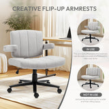 Ergonomic Office Chair - Wide Seat Criss Cross Back Design, Adjustable Arms