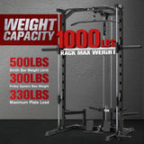 RitFit Smith Machine Power Rack with LAT-Pull Down System