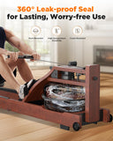 YOSUDA Water Rowing Machines for Home Use- Foldable Rower Machine 400LBS Weight Capacity with Dedicated Monitor & Bluetooth APP, Comfortable Seat