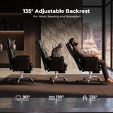Big and Tall Office Chair, Flip Armrests for Work & Cross-Legged Pets