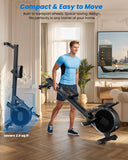 Lacuffy Magnetic Rower Machine, Whisper-Quiet Indoor Rowing Machine with 32-Level Tension, Space-Saving Foldable Design with Integrated Tablet Holder, Full Body Cardio Exercise Rower for Home Gym