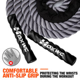 Weighted Jump Rope, 2lb Heavy Duty Jump Rope for Fitness, Battle Rope for Fitness Training, Full Body Exercise at Home Gym for Men and Women, Strengthening Legs, Arms and Stabilizing Muscles HOXWC