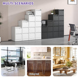 Gecheer 5 Drawer Vertical File Cabinet with Lock, Steel Office Filing Cabinet for A4 Legal Letter Size, Anti-Tilt Design, Full Extension Drawers, Home Office Storage Organizer