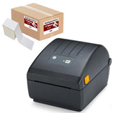BuyRegisterRolls ZP 230 D (ZP 450 Replacement) Label Thermal Bar Code Printer | USB, Serial, and Parallel Connectivity 203 DPI Resolution | 4" x 6" Direct Thermal (500 Fanfold Labels Included)