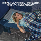 Timber Ridge 31.8" W Extra Wide Heavy Duty Camping Cot for Adult, Easy Set Up Oversized Sleeping Cot with Carry Bag for Camping, Travel and Outdoors, Support up to 450lbs